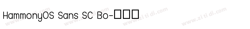 HammonyOS Sans SC Bo字体转换